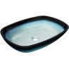 Mexen Araks stiklinis pastatomos praustuvas 54 x 39 cm, mėlynas - 24155447