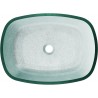 Mexen Araks stiklo stalviršio praustuvas 54 x 39 cm, sidabrinis - 24155411