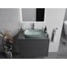 Mexen Araks stiklinis stalinis praustuvas 54 x 39 cm, sidabrinis - 24155411