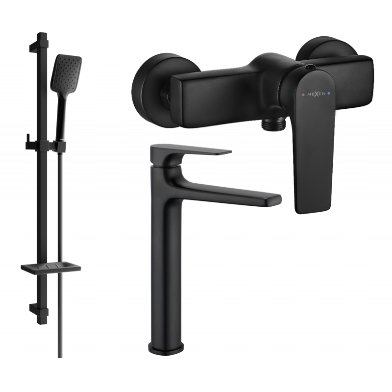 Mexen Lynx DQ62 dušo rinkinys, juodas - 745914DQ62-70