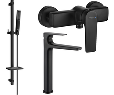 Mexen Lynx DQ72 dušo komplektas, juodas - 745914DQ72-70