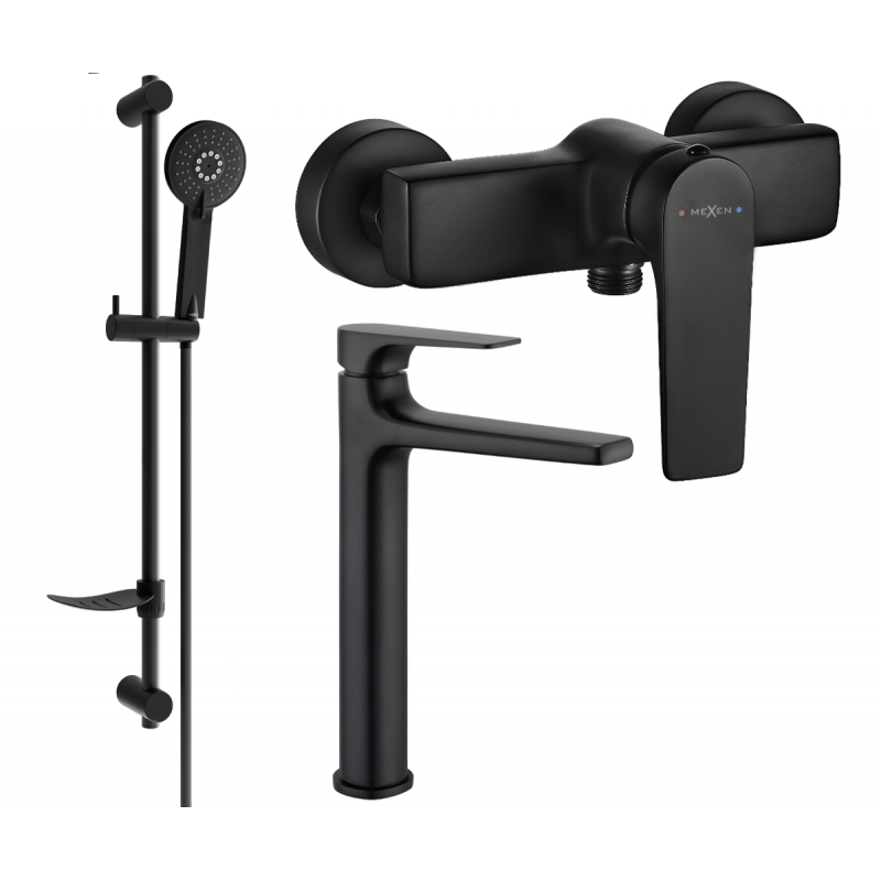 Mexen Lynx DF40 dušo komplektas, juodas - 745914DF40-70