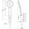Mexen Lynx R40 vonios komplektas, auksinis - 745903R40-50