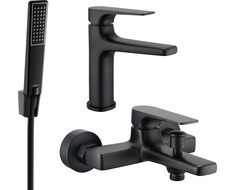 Mexen Lynx R72 vonios komplektas, juodas - 745903R72-70