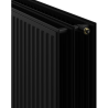Mexen CVH30 Higienos plokštuminis radiatorius 900 x 1400 mm, apatinis prijungimas, 2890 W, juodas - W630H-090-140-70