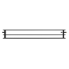 Mexen CVH30 Higienos plokštės šildytuvas 900 x 2600 mm, apatinis prijungimas, 5367 W, juodas - W630H-090-260-70