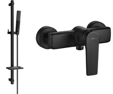 Mexen Lynx DQ72 dušo maišytuvas su dušo komplektu, juodas - 74594DQ72-70