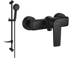 Mexen Lynx DF40 dušo maišytuvas su dušo komplektu, juodas - 74594DF40-70