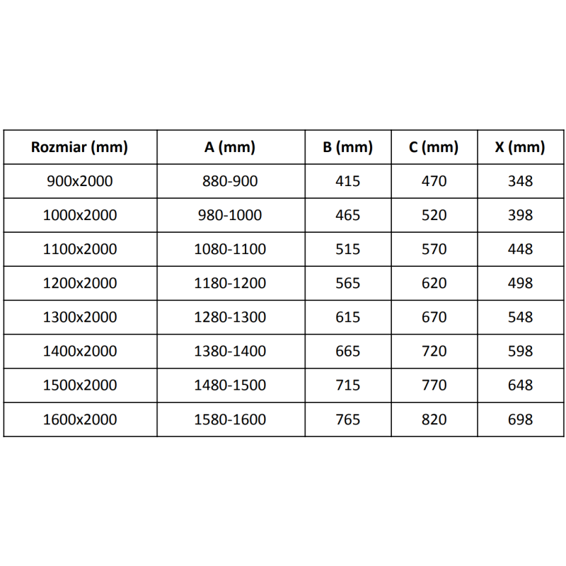 Mexen Velar stumdomos dušo durys 100 cm, skaidrios, tamsus metalas - 871-100-000-01-95