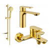 Mexen Milo DF40 vonios komplektas, auksinis - 71303DF40-50