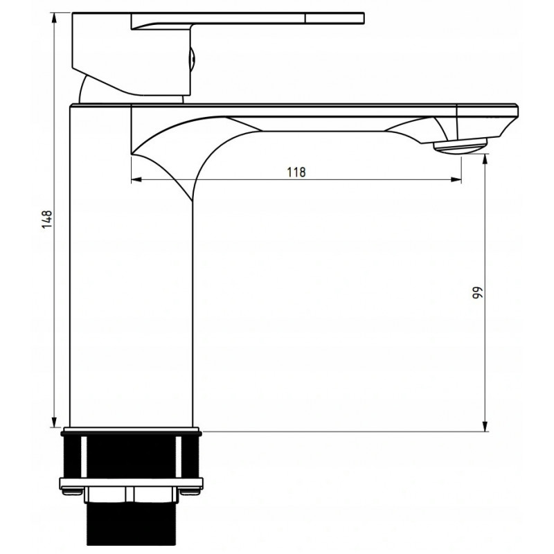 Mexen Milo DF40 vonios maišytuvo komplektas, juodas - 71303DF40-70