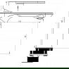 Mexen Milo DF05 vonios komplektas, Chromo - 71303DF05-00