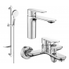 Mexen Milo DF05 vonios komplektas, Chromo - 71303DF05-00