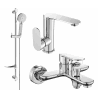 Mexen Milo DF40 vonios kompleksas, chromas - 713053DF40-00