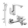 Mexen Milo DF40 vonios komplektas, chromuotas - 713053DF40-00