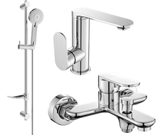 Mexen Milo DF40 vonios komplektas, chromuotas - 713053DF40-00