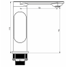 Mexen Milo DF40 vonios komplektas, Chromo - 713053DF40-00