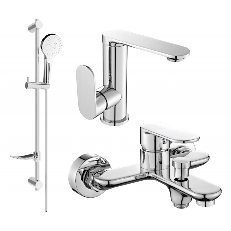 Mexen Milo DF05 vonios rinkinio chromuotas - 713053DF05-00