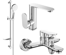 Mexen Milo DF05 vonios komplektas, chromuotas - 713053DF05-00