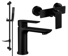 Mexen Alfa DF72 dušo komplektas, juodas - 745704DF72-70