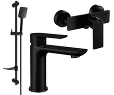 Mexen Alfa DF62 dušo komplektas, juodas - 745704DF62-70