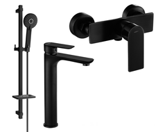 Mexen Alfa DQ40 dušo komplektas, juodas - 745714DQ40-70