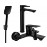 Mexen Alfa R62 Glausta vonios sistema, juoda - 745713R62-70