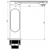 Mexen Milo DF05 vonios komplektas, Juoda - 713053DF05-70
