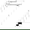 Mexen Milo DF40 vonios komplektas, Chromo - 71313DF40-00