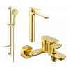 Mexen Milo DF40 vonios komplektas, auksinis - 71313DF40-50