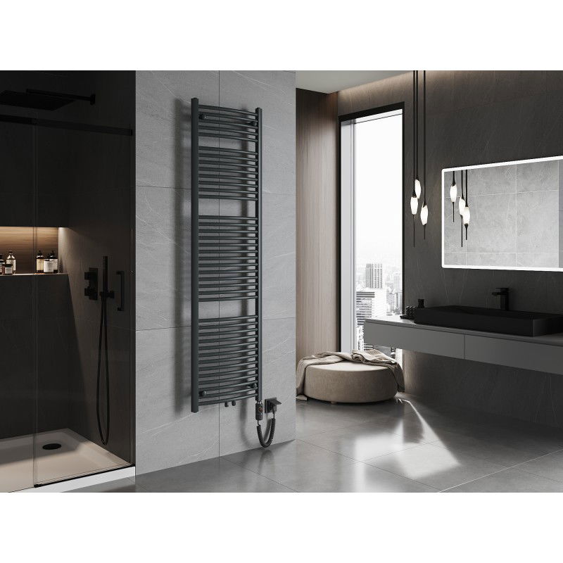 Mexen Ares elektrinis radiatorius 1800 x 500 mm, 900 W, antracitas - W102-1800-500-2900-66