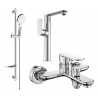 Mexen Milo DF05 vonios komplektas, chromas - 713153DF05-00