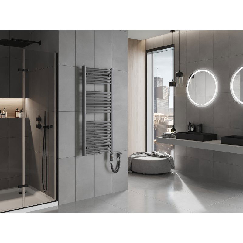 Mexen Hades elektrinis radiatorius 1200 x 500 mm, 600 W, antracitas - W104-1200-500-2600-66