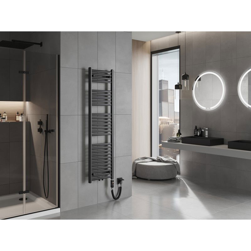 Mexen Hades elektrinis radiatorius 1500 x 400 mm, 600 W, juodas - W104-1500-400-2600-70