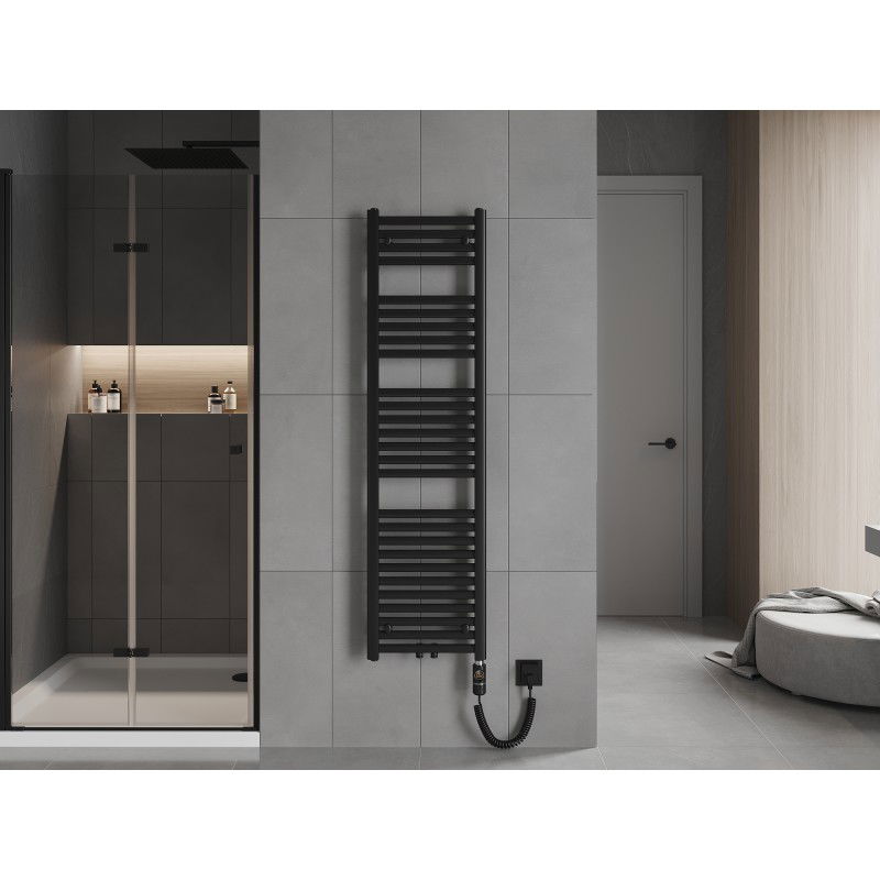Mexen Hades elektrinis radiatorius 1500 x 400 mm, 600 W, juodas - W104-1500-400-2600-70