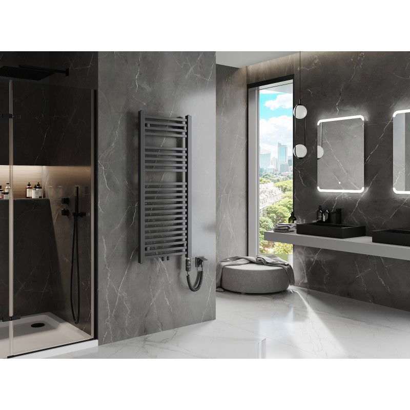 Mexen Pluton elektrinis radiatorius 1200 x 500 mm, 600 W, antracitas - W106-1200-500-2600-66