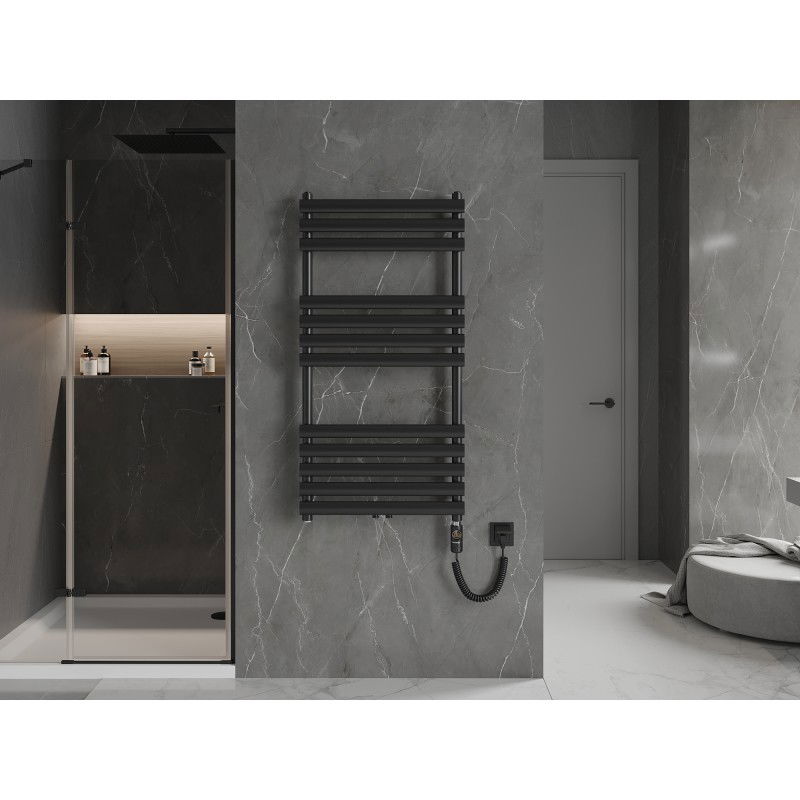 Mexen Jowisz elektrinis radiatorius 1200 x 600 mm, 600 W, juodas - W107-1200-600-2600-70