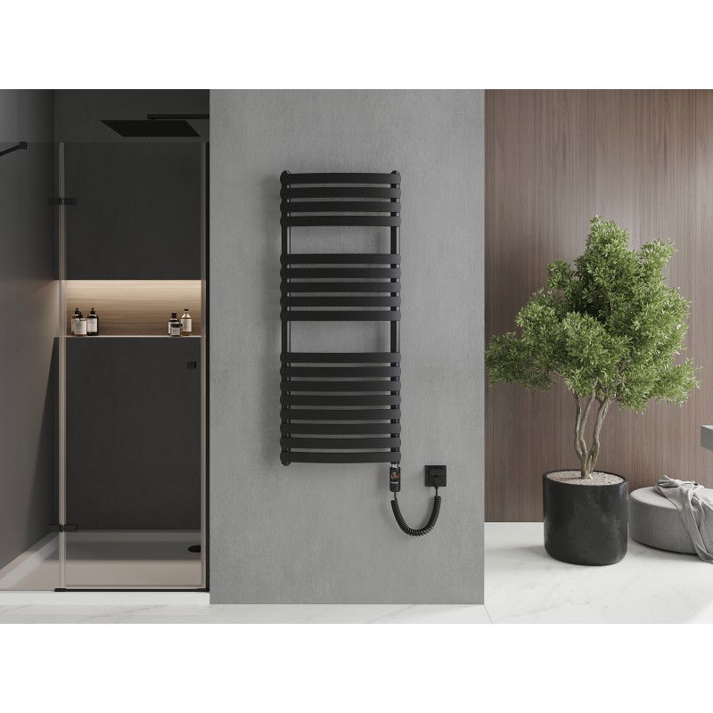 Mexen Bachus elektrinis radiatorius 1200 x 500 mm, 600 W, juodas - W109-1200-500-2600-70
