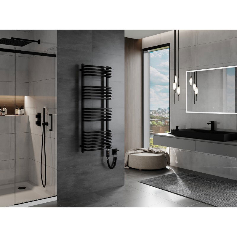 Mexen Apollo elektrinis radiatorius 1210 x 450 mm, 600 W, juodas - W117-1210-450-2600-70