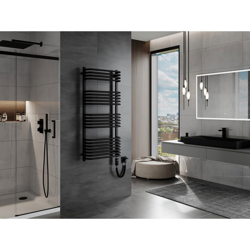 Mexen Apollo elektrinis radiatorius 1210 x 550 mm, 600 W, juodas - W117-1210-550-2600-70