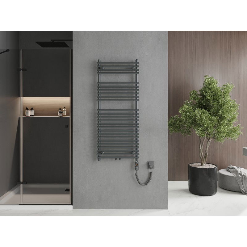 Mexen Sol elektrinis radiatorius 1200 x 500 mm, 600 W, antracitas - W125-1200-500-2600-66