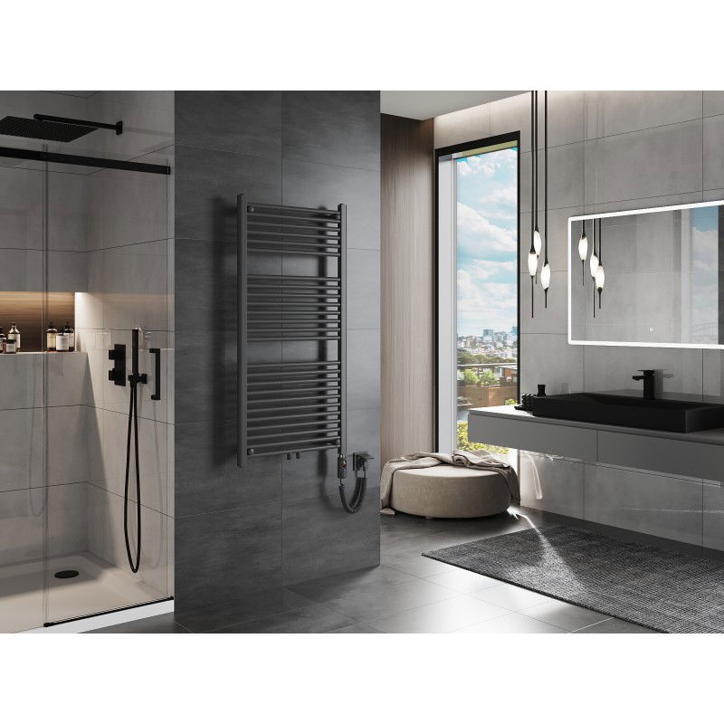 Mexen Mars elektrinis radiatorius 1200 x 600 mm, 600 W, antracitas - W110-1200-600-2600-66