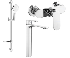 Mexen Milo DF05 dušo komplektas, chromas - 71314DF05-00