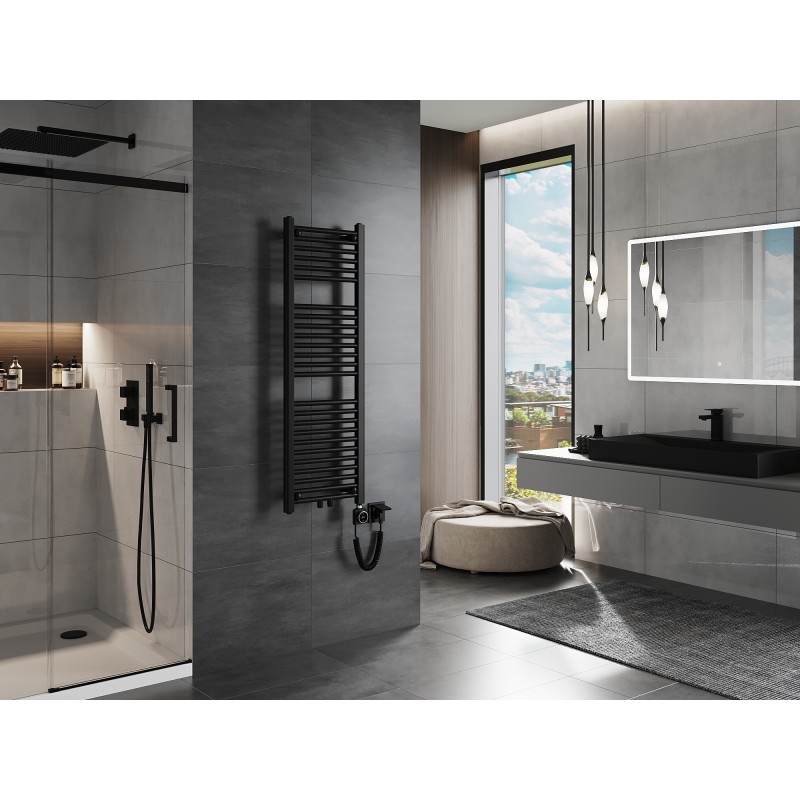 Mexen Mars elektrinis radiatorius 1200 x 400 mm, 400 W, juodas - W110-1200-400-6400-70