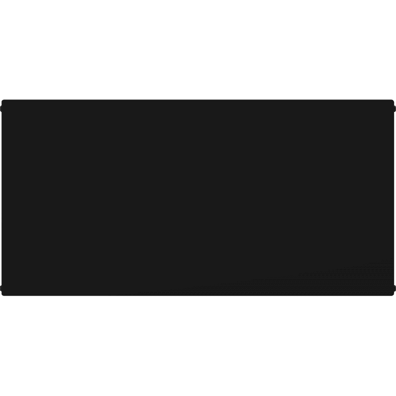 Mexen CHF20 Hygiene Flat plokštinis radiatorius 900 x 1200 mm, šoninis prijungimas, 1678 W, juodas - W420HF-090-120-70