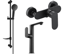 Mexen Milo DF05 dušo komplektas, juodas - 713154DF05-70