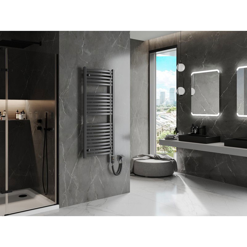 Mexen Helios elektrinis radiatorius 1200 x 500 mm, 600 W, antracitas - W103-1200-500-2600-66