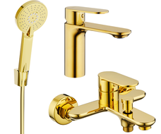Mexen Milo R40 vonios komplektas, auksinis - 71303R40-50