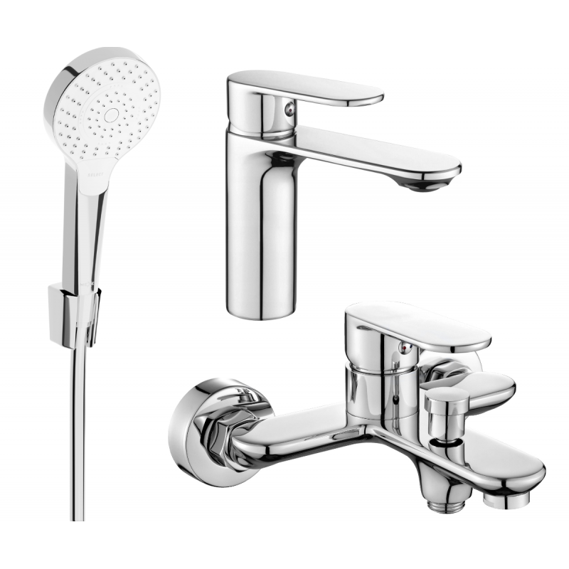 Mexen Milo R05 vonios komplektas, chromas - 71303R05-00
