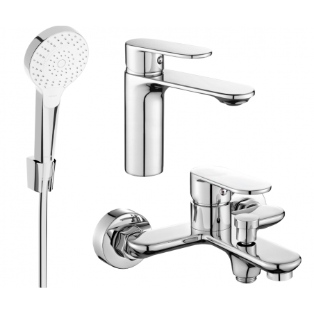 Mexen Milo R05 vonios komplektas, chromas - 71303R05-00